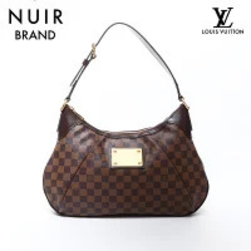 Louis Vuitton Damier Thames Shoulder Bag Brown